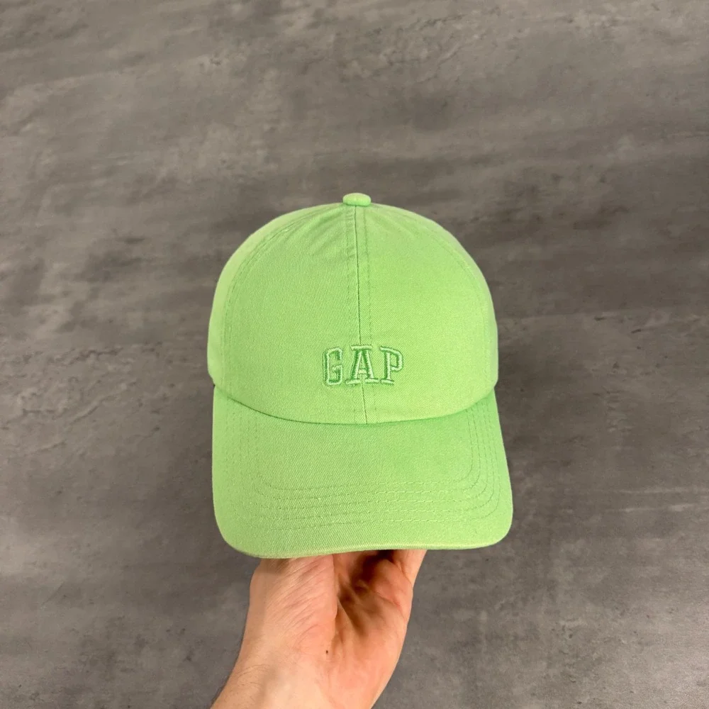 Gap Baseball Cap Unisex One Size Lime Green Embroidered‎ Logo Adjustable Hat